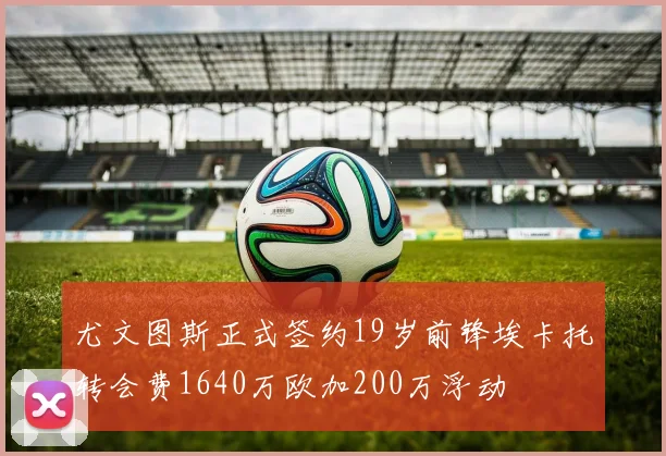 尤文图斯正式签约19岁前锋埃卡托转会费1640万欧加200万浮动